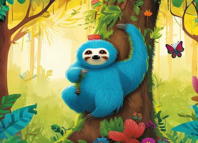 儿童树懒故事绘本、树懒的绘本故事