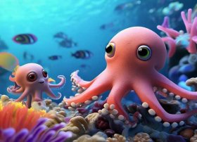 儿童故事章鱼找妈妈（小章鱼找朋友的简短故事）