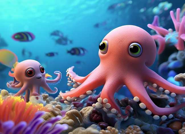儿童故事章鱼找妈妈（小章鱼找朋友的简短故事）
