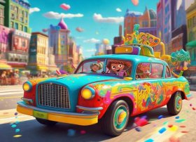 出租车的故事儿童动画、出租车儿童动画片