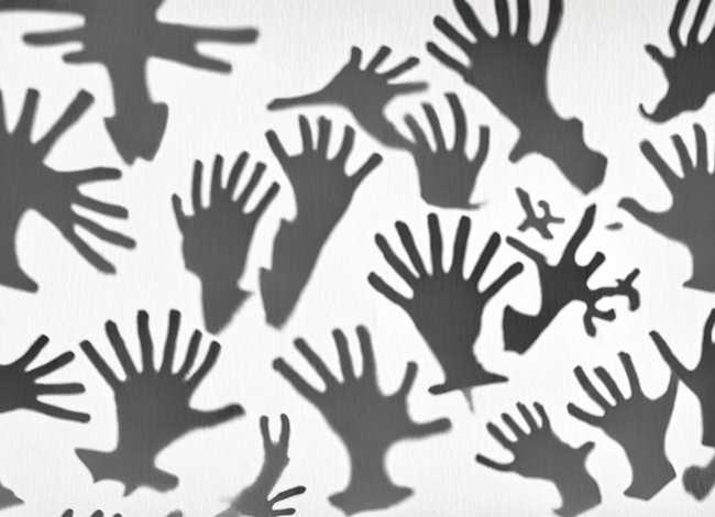 儿童手影子图片；儿童手影子图片大全 简笔画