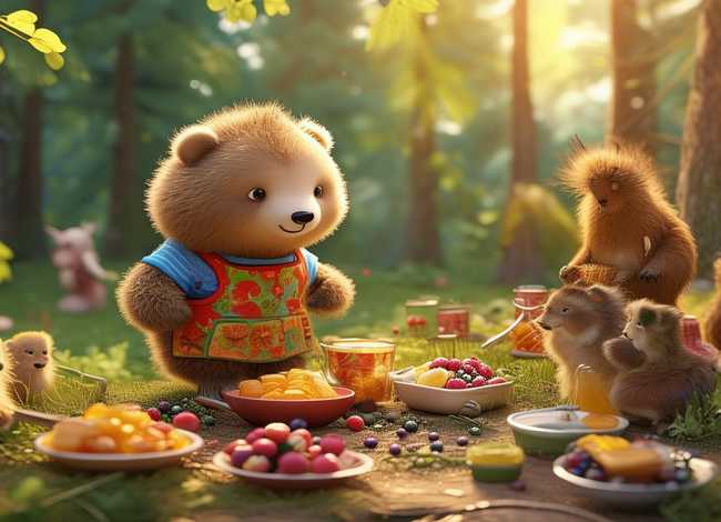 小熊请客故事内容短篇；小熊请客故事内容短篇50字