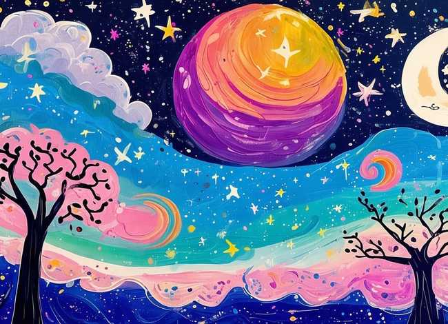 梦境的儿童绘画作品，梦境的儿童绘画作品怎么画