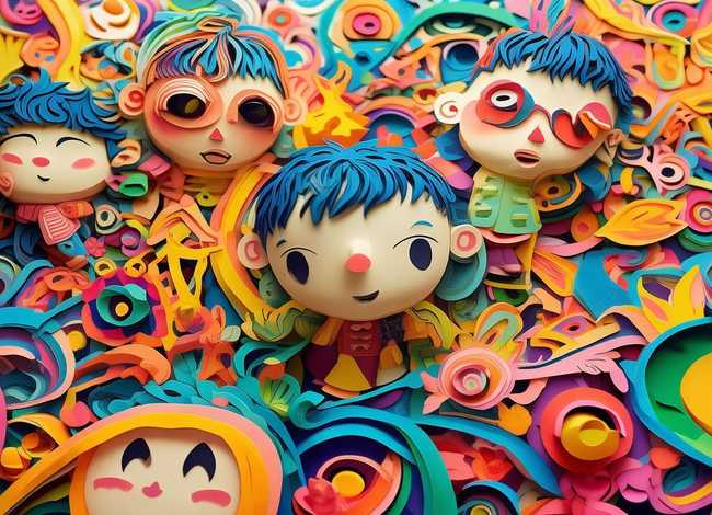 动画儿童图片（动画儿童图片剪纸大全可爱版）