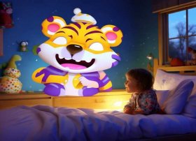 儿童睡前故事三岁老虎，2一5岁睡前小故事老虎