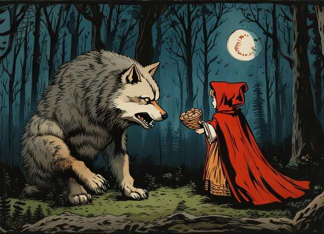 大灰狼和小红帽的故事完整 - 大灰狼和小红帽的故事完整版