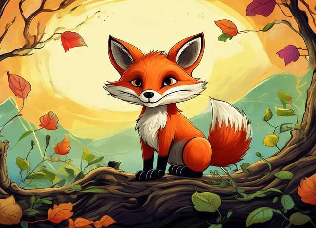 关于狡猾的狐狸的儿童故事，关于狡猾的狐狸的寓言故事