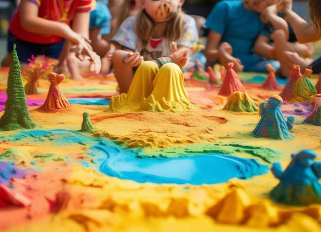 儿童沙画故事作品；幼儿沙画故事