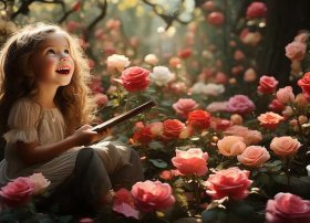 玫瑰儿童故事文字，玫瑰的故事多少字