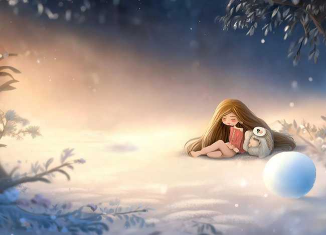 睡梦乡的故事 - 睡梦乡的故事惠兰阿善与小雪球