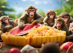 猴吃西瓜的故事表演视频 猴吃西瓜的故事表演视频完整版