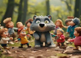 智斗大灰狼儿童故事100个免费听，少儿故事智斗大灰狼