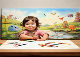 小儿绘画故事图片（小儿绘画故事图片简单）