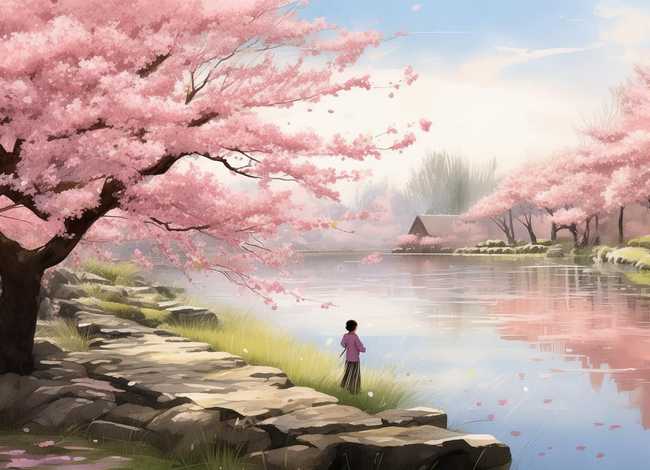 怎么画樱花故事 怎么画樱花故事图片