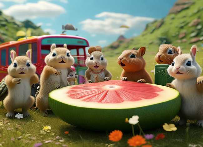 儿童故事谁吃了我的大西瓜；谁吃了我的西瓜故事宝宝巴士