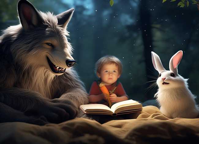 睡前故事儿童完整大灰狼和小白兔 - 幼儿睡前故事大灰狼和小白兔 睡前故事儿童完整大灰狼和小白兔 - 幼儿睡前故事大灰狼和小白兔