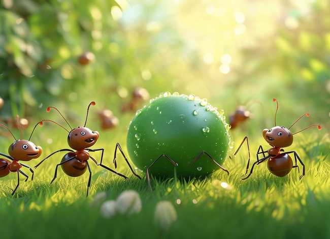 3-6岁儿童故事蚂蚁和西瓜、幼儿睡前故事蚂蚁和西瓜