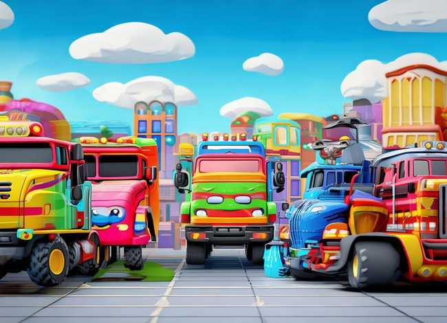 大卡车儿童视频大全集；大卡车儿童片