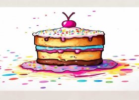 蛋糕儿童简笔画，儿童画蛋糕简笔画 一等奖