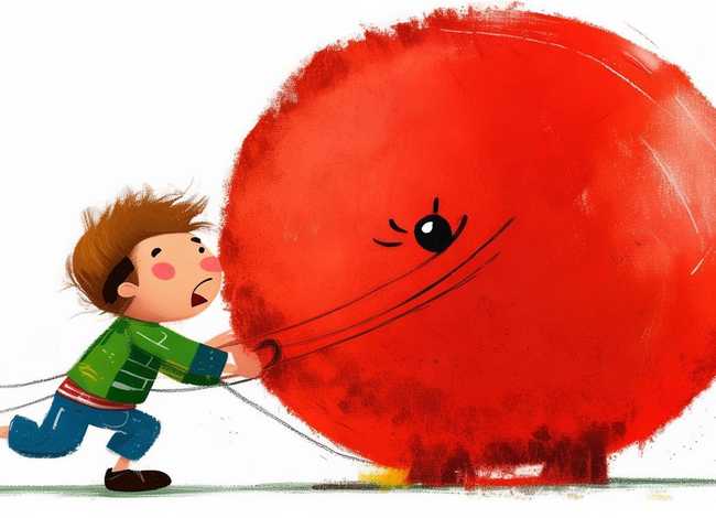 儿童故事拔萝卜简笔画，拔萝卜故事简笔画涂色