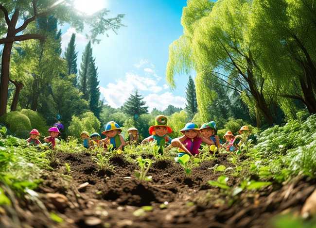 种树童话 - 种树的儿童画 种树童话 - 种树的儿童画