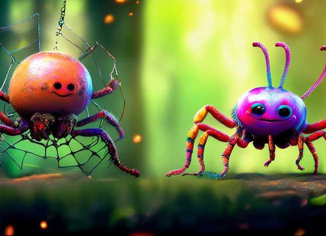 儿童故事蜘蛛和蜈蚣 - 蜘蛛和蜈蚣的故事