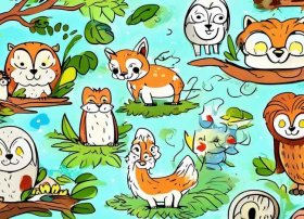 动物童话故事连环画；动物故事连环画简笔画图片大全