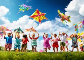 风筝儿童绘画，风筝儿童绘画教案