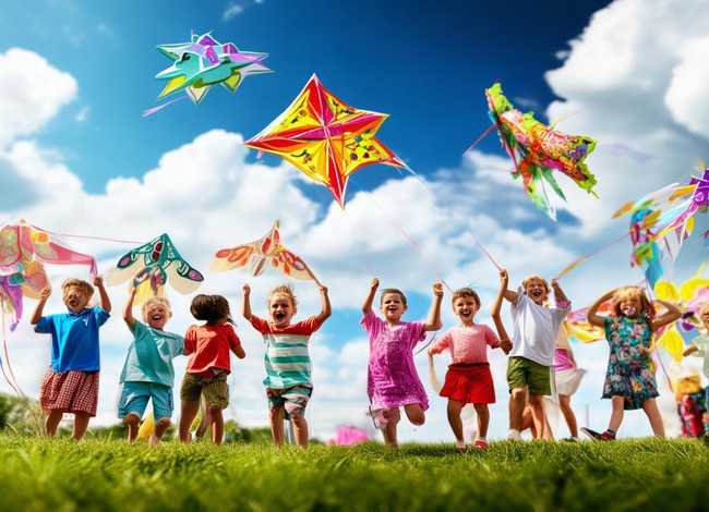 风筝儿童绘画，风筝儿童绘画教案