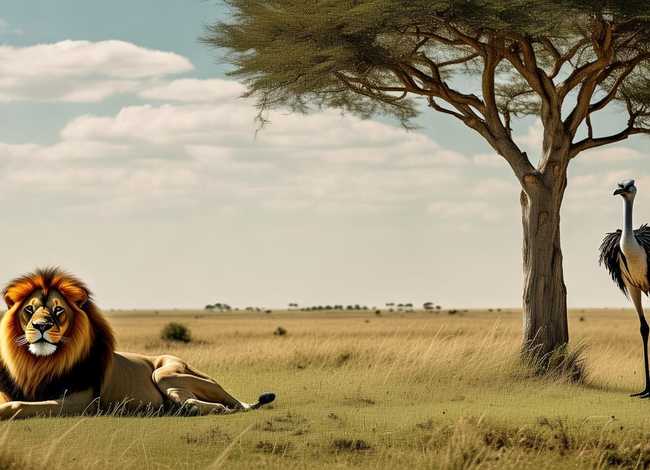 鸵鸟的故事(狮子和鸵鸟的故事) 鸵鸟的故事(狮子和鸵鸟的故事)