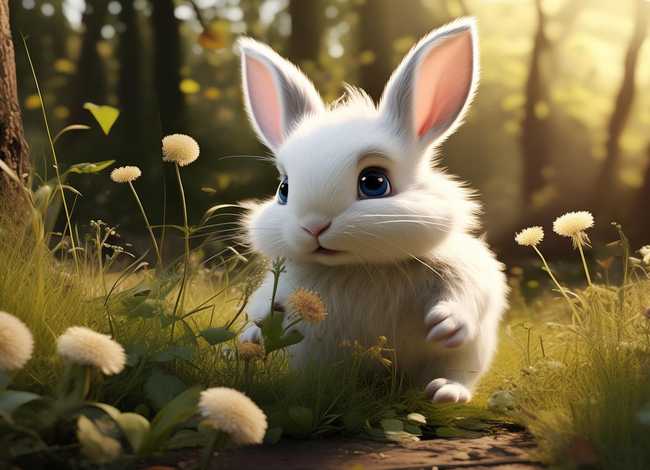 小白兔找食物的故事，小白兔找食物的故事内容