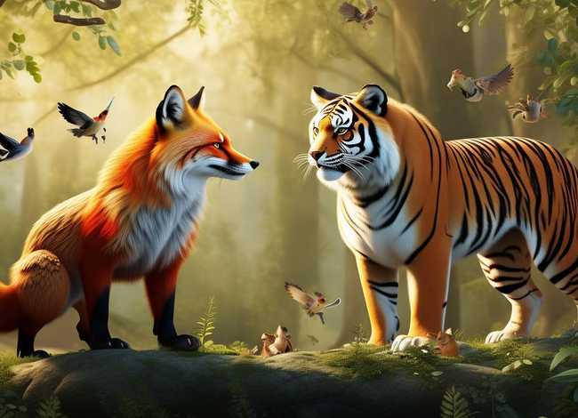 用狐狸老虎鸟儿树木等编童话故事,用老虎和狐狸编一个小故事 用狐狸老虎鸟儿树木等编童话故事,用老虎和狐狸编一个小故事