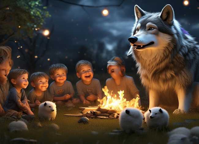 儿童睡前故事狼和羊3-6岁睡前故事、3至6岁睡前故事狼和小羊