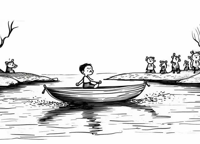 过河小故事图片,过河小故事图片简笔画 过河小故事图片,过河小故事图片简笔画