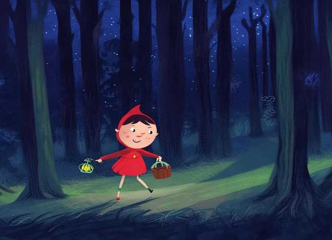儿童睡前故事英文版的小红帽 - 英文故事小红帽的故事