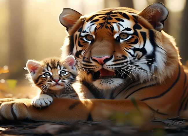 老虎和小猫的故事、老虎和小猫的故事简短 老虎和小猫的故事、老虎和小猫的故事简短