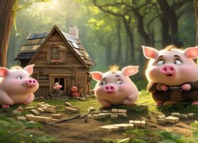 3只小猪故事 - 3只小猪故事新编怎么写