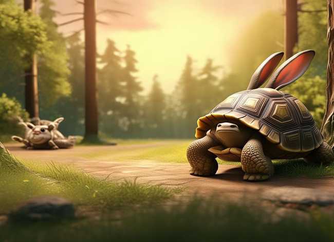 龟兔赛跑的睡前故事原文 - 龟兔赛跑的睡前故事原文图片