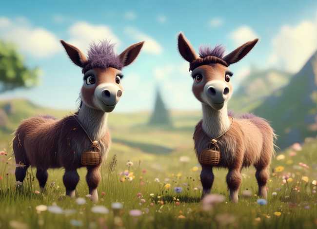 儿童故事两只毛驴 两只毛驴的故事视频