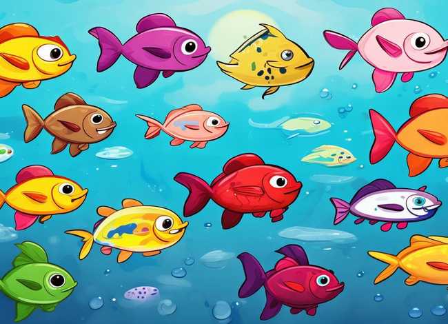 鱼的儿童画图片大全（鱼的儿童画图片大全简单）