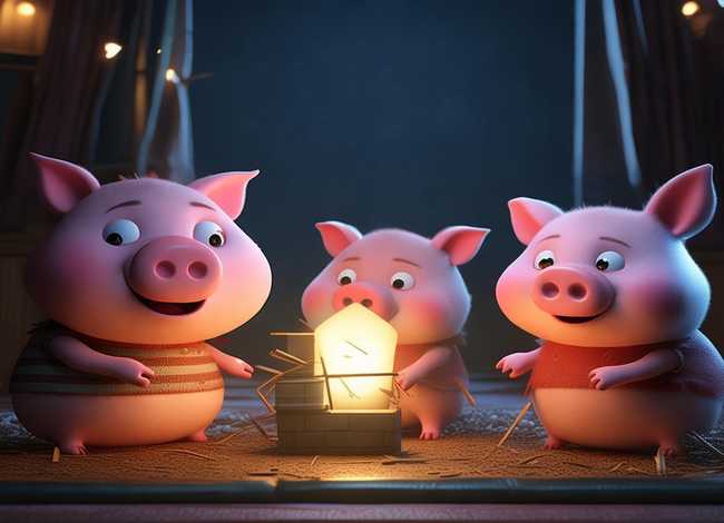儿童睡前故事长篇版三只小猪（小儿故事睡前故事三只小猪）