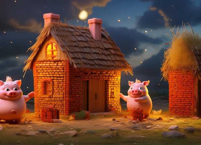 儿童睡前故事mp3三只小猪盖房子、睡前故事 三只小猪盖房子