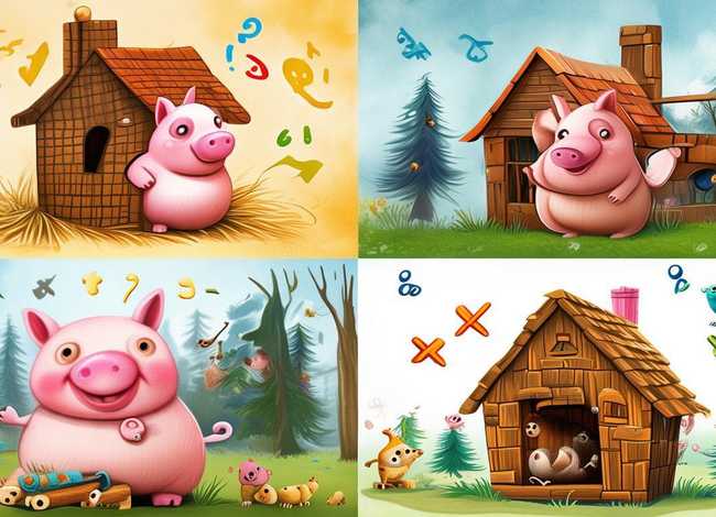 儿童数学故事三只小猪，数学小故事三只小猪