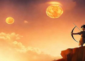 儿童版后羿射日的故事视频 - 后羿射日动画故事视频