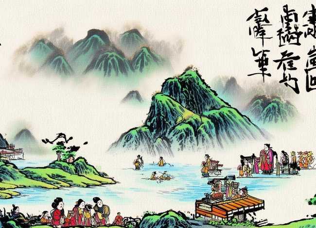 中华传统文化故事手工绘画、中国传统文化的手工绘画作品