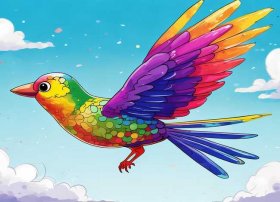 飞鸟儿童画图片 - 飞鸟儿童画图片简单