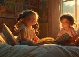 姐姐讲故事儿童睡前故事，给姐姐讲睡前故事