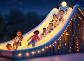 儿童睡前故事滑梯 - 滑滑梯睡前故事