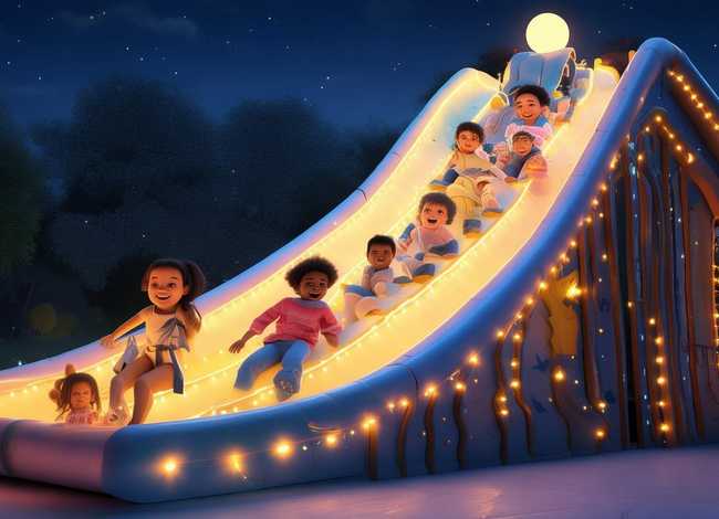 儿童睡前故事滑梯 - 滑滑梯睡前故事