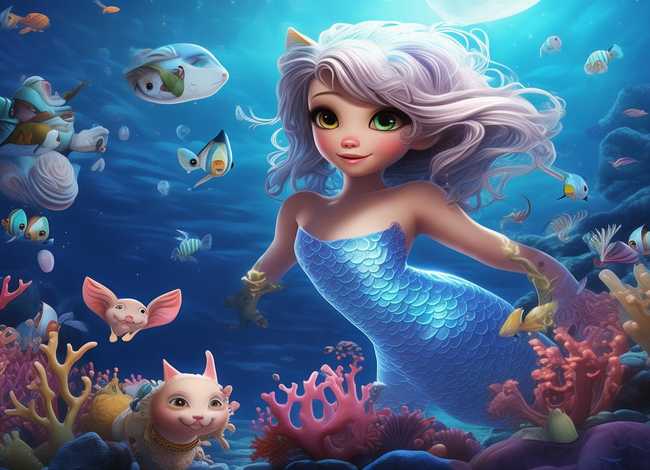 美人鱼儿童睡前故事 猫小帅睡前故事之美人鱼